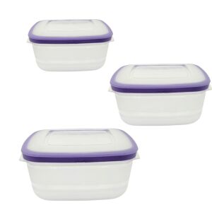 Konyhai tárolódoboz 18x18x9 cm 3 db/csomag „Mikrobox” 129867834 - Ételtárolás