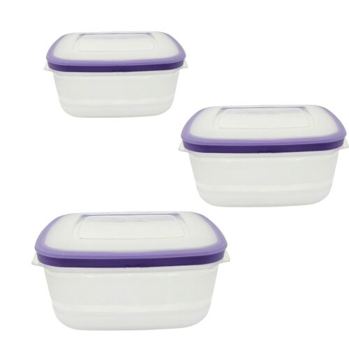 Konyhai tárolódoboz 18x18x9 cm 3 db/csomag „Mikrobox” 129867834