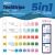 Teststreifen-Set, 5 in 1 Teststreifen, 50 Stück (PH, Chlor, Alkalinität, Brom, Wasserhärte) poolx 129868732