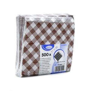 Eld. Hamburger tasak papír kockás 500db/cs 14X14cm 71541 129870004 - Ételtárolás