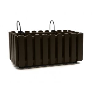 Balkonláda akasztóval Boardee Fencycase barna 58cm 129870258 - Balkonláda
