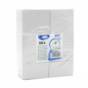 Eld. Szalvéta Prémium fehér 50db/cs 32X40cm 89000 129871600 - Szalvéta