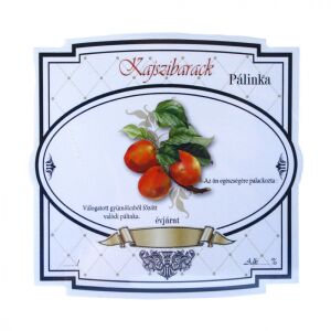 Pálinka címke széles 10 db/cs kajszibarack 129875105 - Bor & Pálinka főzés