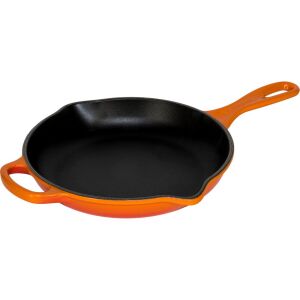 Le Creuset öntöttvas serpenyő, narancssárga, ferde nézet - Le Creuset