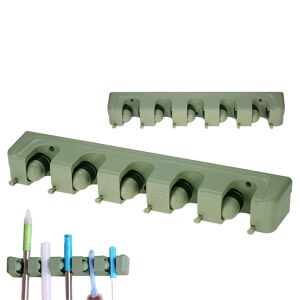 Praktický Nástenný Organizér, 5-slotový držiak na mop a metlu, nástenný organizér - Organizéry na nástroje a diely