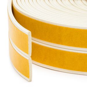 Öntapadó ajtó- és ablaktömítés - 2 mm x 6 m - Fehér - 15 mm