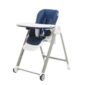 My First Baby Height Adjustable Feeding Chair with Double Tray #darkblue