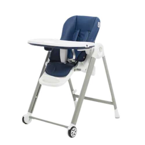 My First Baby Height Adjustable Feeding Chair with Double Tray #darkblue
