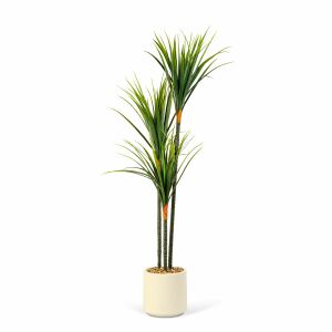 Bewello Dracaena Marginata műnövény cserépben, 120 cm magas, élethű megjelenés - Bewello