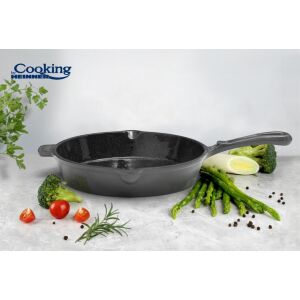 Tigaie Fonta Emailata 26 X 5 Cm, Marble Grey, Cooking By Heinner HR-ZVC-T26