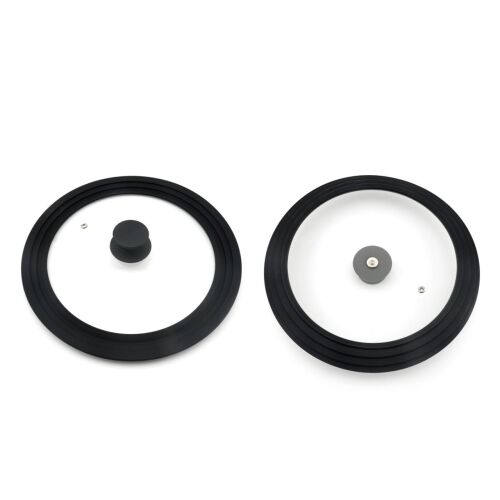 Sola Carl Schmidt Sohn 097301 Capac universal 20-22-24 cm, Capac din sticlă cu garnitură din silicon, Potrivit pentru cuptor, Potrivit pentru mașina de spălat vase