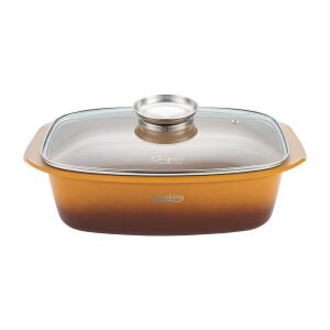 Лята алуминиева тава за печене + капак 39 X 22,5 X 11 см, 5,3 л, Nicolai Tand, Origini, Cooking By Heinner HR-BJK-TV11 129900941 - Тиган за пържене