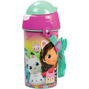 Бутилка за вода Gabi's Dollhouse, 500ml, дизайн Gabby и Pandy Paws - Носител на храна и напитки