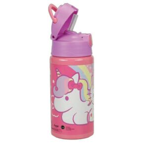 Butelka na wodę z aluminium Hello Kitty Unicorn z haczykiem, 500 ml - Nośnik żywności i napojów