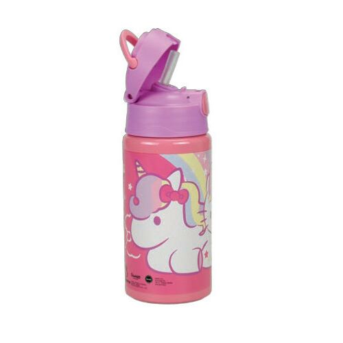 Butelka na wodę z aluminium Hello Kitty Unicorn z haczykiem, 500 ml