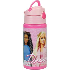 Алуминиева бутилка за вода Barbie Dream Team с кука, 500 ml - Носител на храна и напитки