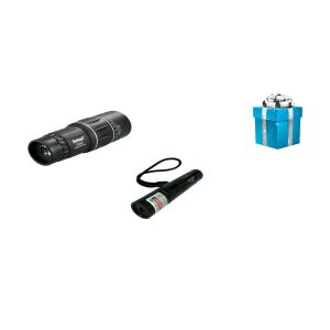 Pachet Laser verde 3D cu acumulator reincarcabil + Monoclu Dual Focus Zoom Lentile Optice Telescop 16x52 + Cadou Surpriza 129902826 - Telescop