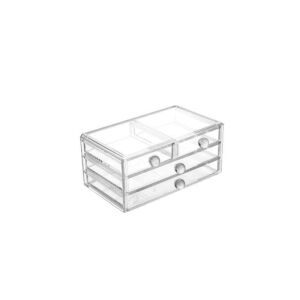 SIKS® kozmetikai rendszerező tükörrel, fehér / átlátszó 145433524 - Kozmetikai rendszerező