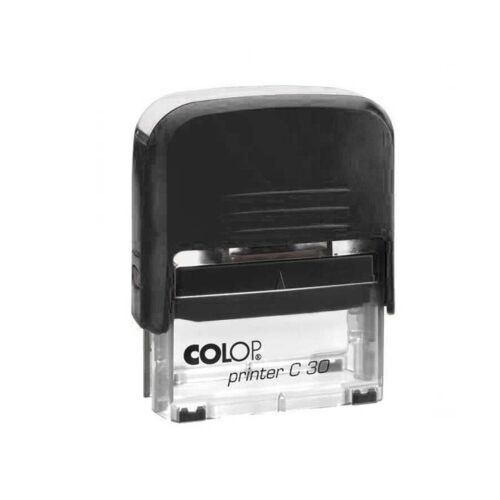 Bélyegző C30 Colop fekete átlátszó ház/natúr párna 129904467