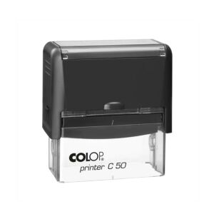 Bélyegző C50 Colop átlátszó fekete ház/natúr párna 129904469 - Irodai bélyegző