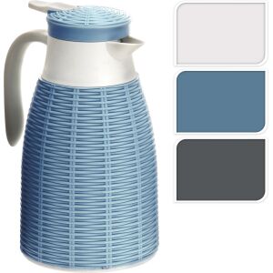 Termos Excellent Houseware, albastru, cu design împletit, capacitate de 1,5 litri - Ulcioare