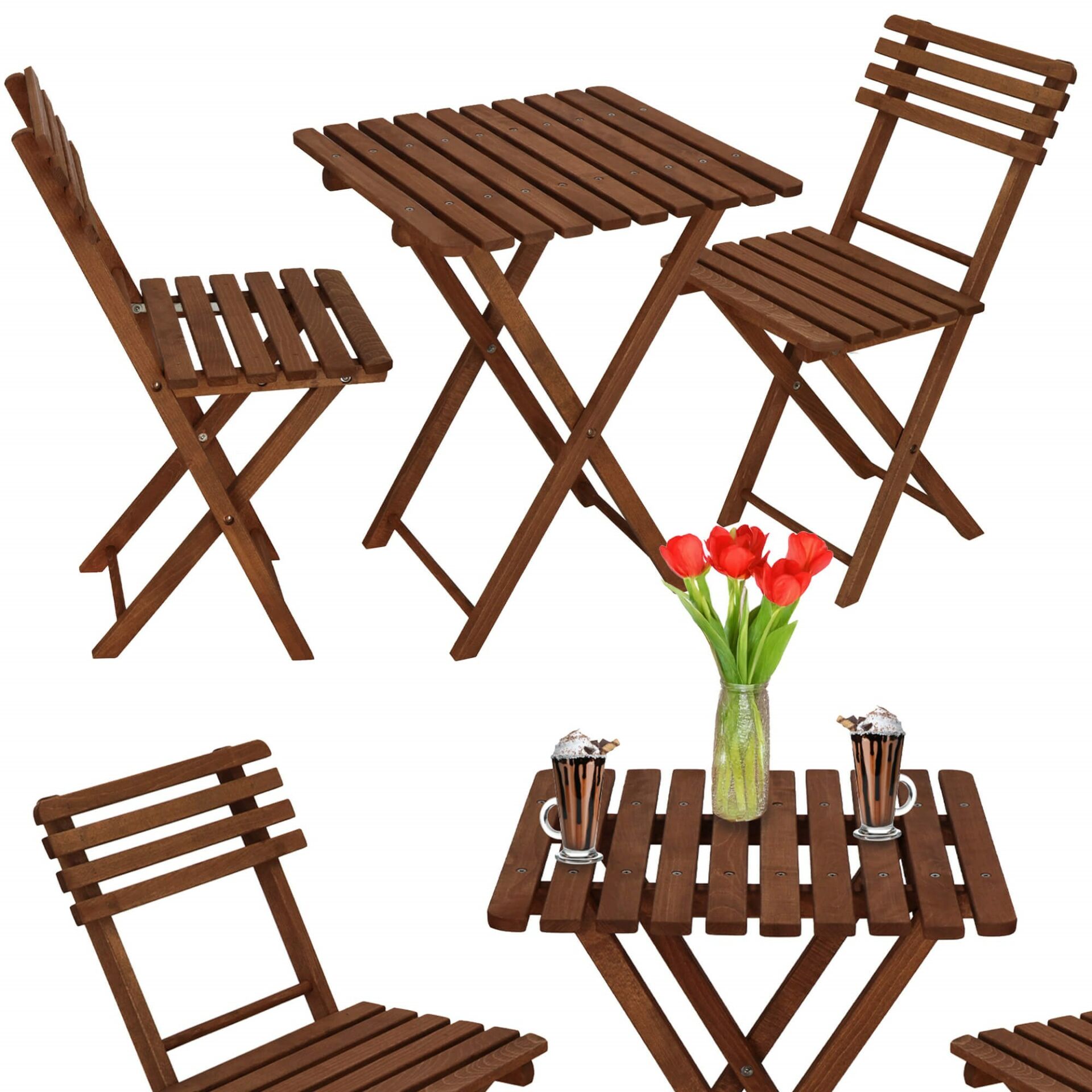 Bs001db fából készült erkélykészlet