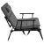 Gc0067 folding garden chair in reclined position