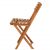 Scaun pliabil din lemn Bs001lb - Profil lateral
