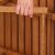 Close-up of Bs001lb wooden folding balcony chair folding mechanism