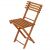 Bs001lb Wooden Folding Chair - Angled View