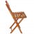 Bs001lb Wooden Folding Chair - Side View Detail