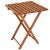 Bs001lb wooden folding balcony table, angled view