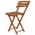 Bs001lb Wooden Folding Chair - Side View