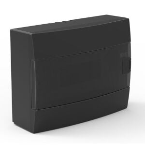 12-Modul-Aufputz-Schalttafel PT, schwarz