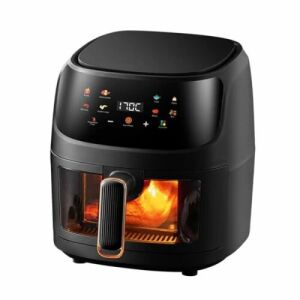 WorthAir 8L Airfryer, forrólevegős sütő, 1400W, fekete 144704809 - Forrólevegős sütő