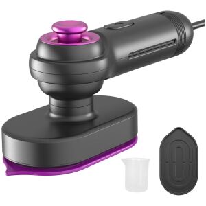 Fier de călcat portabil cu accesorii, inclusiv o cană de măsurare și un suport - Aparate de abur manual