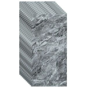 30 S DEPOT® tapéta csempe készlet, vastagság 2mm, méretek 30x60cm, márványutánzat, szürke, COD: P8807