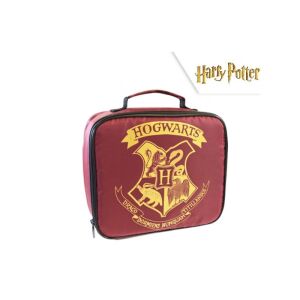 Geantă de prânz Harry Potter Hogwarts, roșie cu blazonul Hogwarts - Genți de prânz