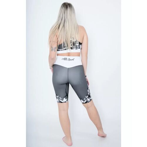 Alti Sport női szürke leggings pillangó mintával - Női rövidnadrág