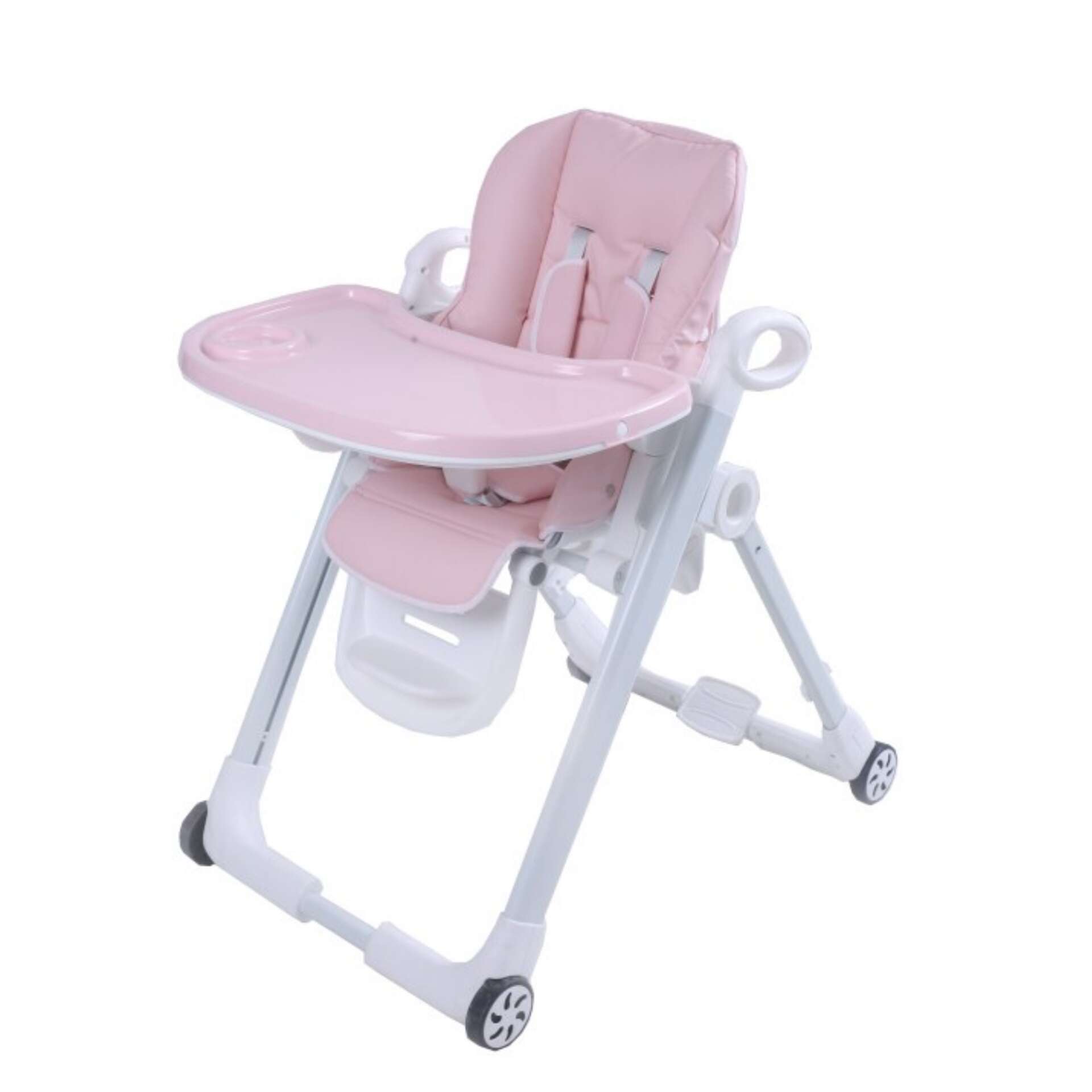 My First Baby állítható magasságú Etetőszék dupla tálcával #rózsaszín