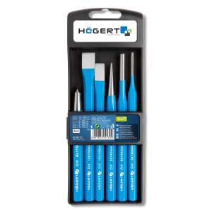 Högert 6-piece chisel and punch set in case - Högert