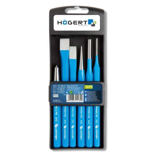 Högert 6-piece chisel and punch set in case