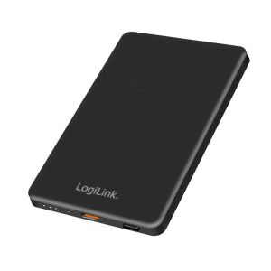 Logilink Mágneses power bank, 5000 mAh, USB-C, PD 15^W, fekete (PA0352) 129932637 - Logilink