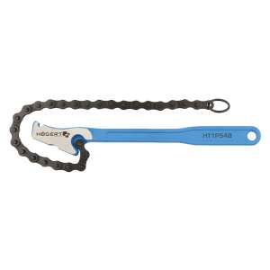 Högert HT1P548 300mm chain pipe wrench on white background - Pliers