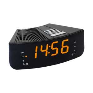 Somogyi Rádiós ébresztőóra LTCR 02 black digital alarm clock with orange display - Alarm Clock