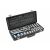 Högert 29-piece 1/2-inch socket wrench set with ratchet in metal case