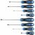 Högert screwdriver set with Phillips, slotted, and precision screwdrivers