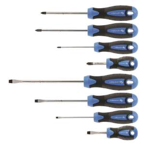 Högert 8-piece screwdriver set with Phillips and slotted screwdrivers - Screwdriver