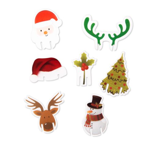 Vianočné označovače pohárov - 8 druhov - 16 ks v balení 129951128