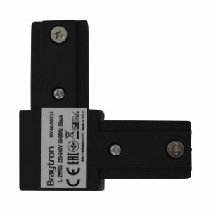 Konektor v tvare L na koľajnicu, čierny, Braytron 135884412 - Výstavba&Renovácia